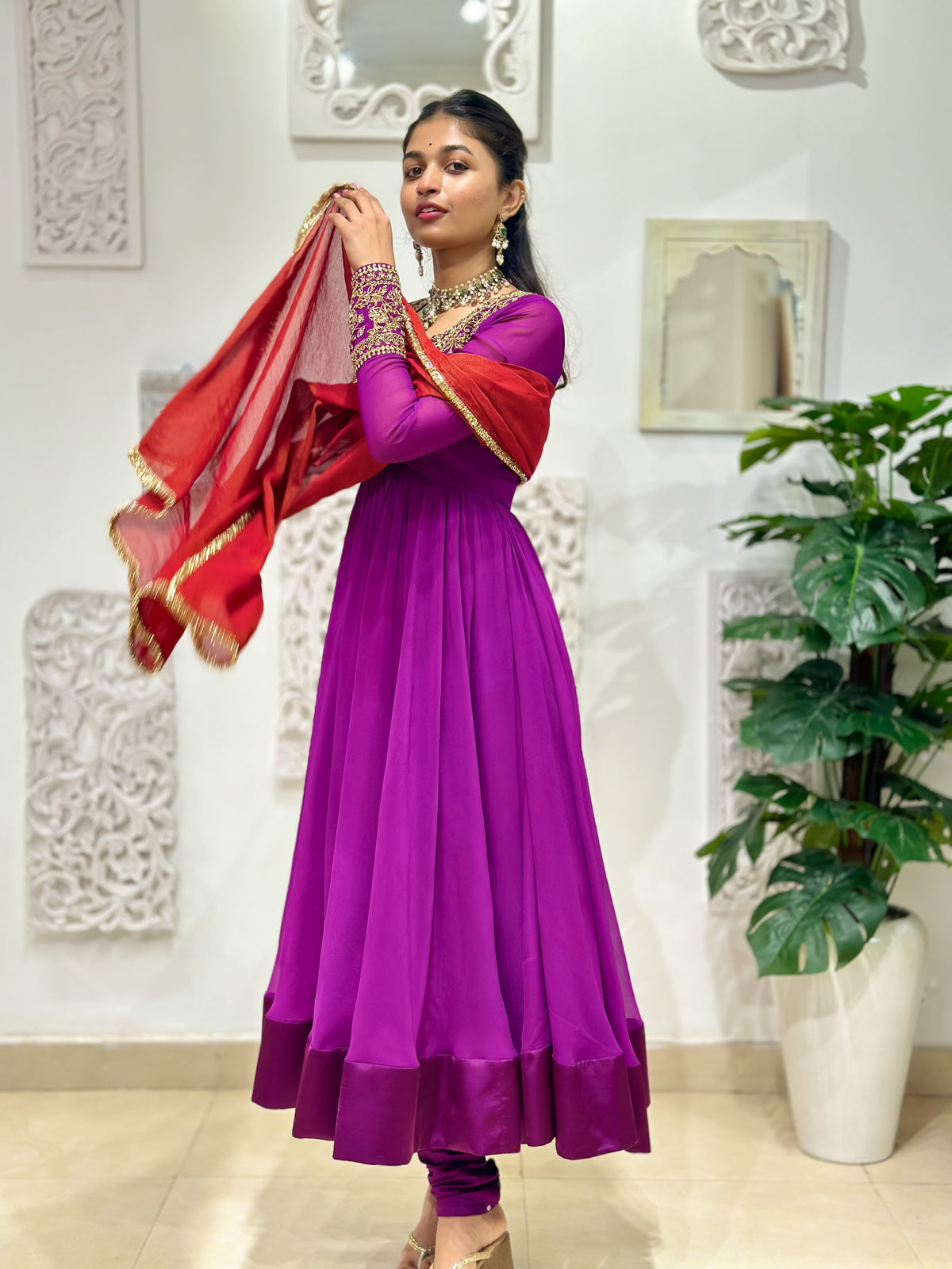 Kaya Cuff detailed Anarkali