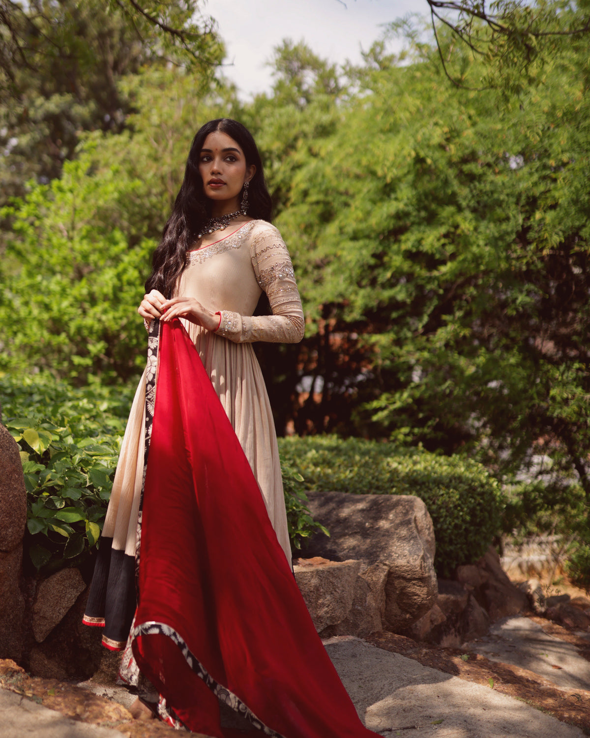 Chamki Anarkali Set