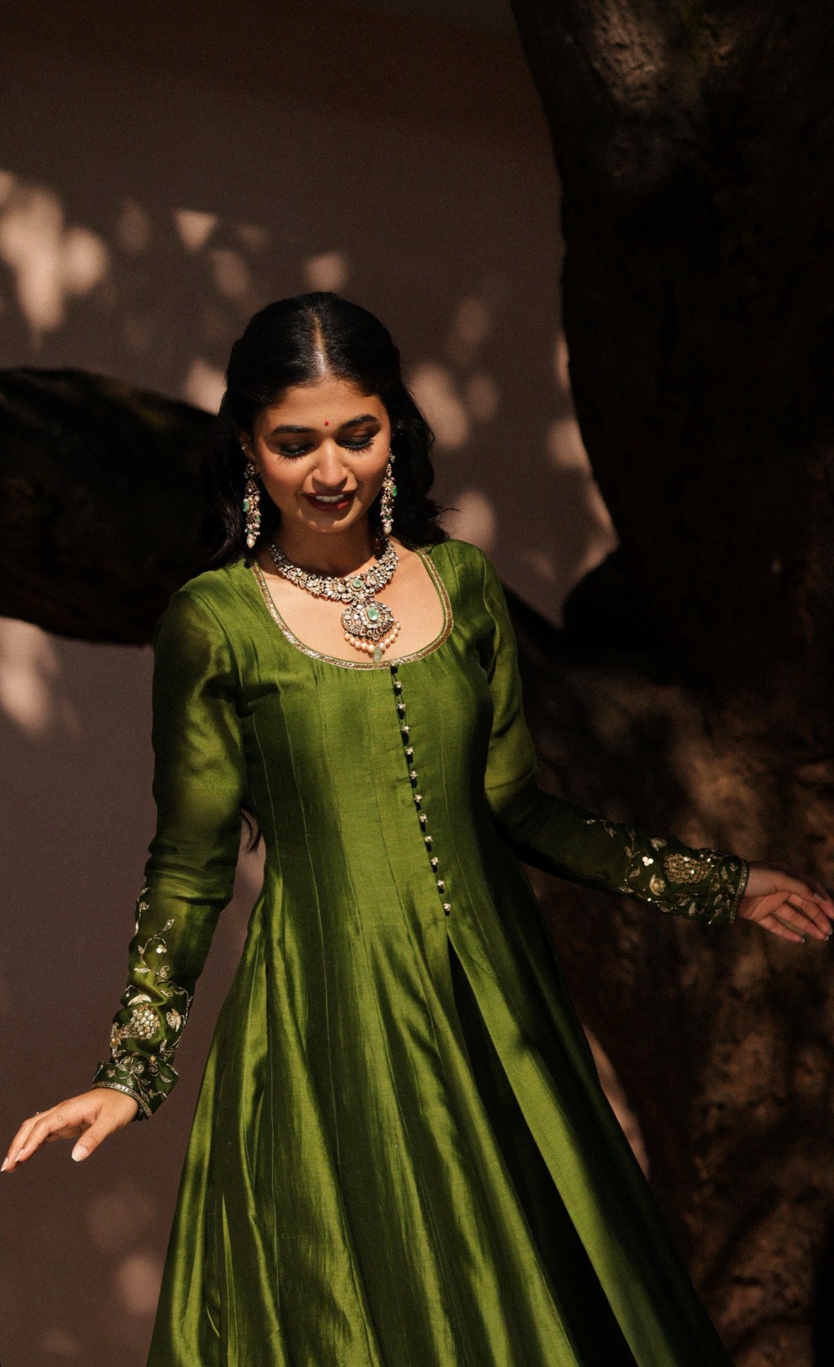 Morni Slit Pattern Anarkali