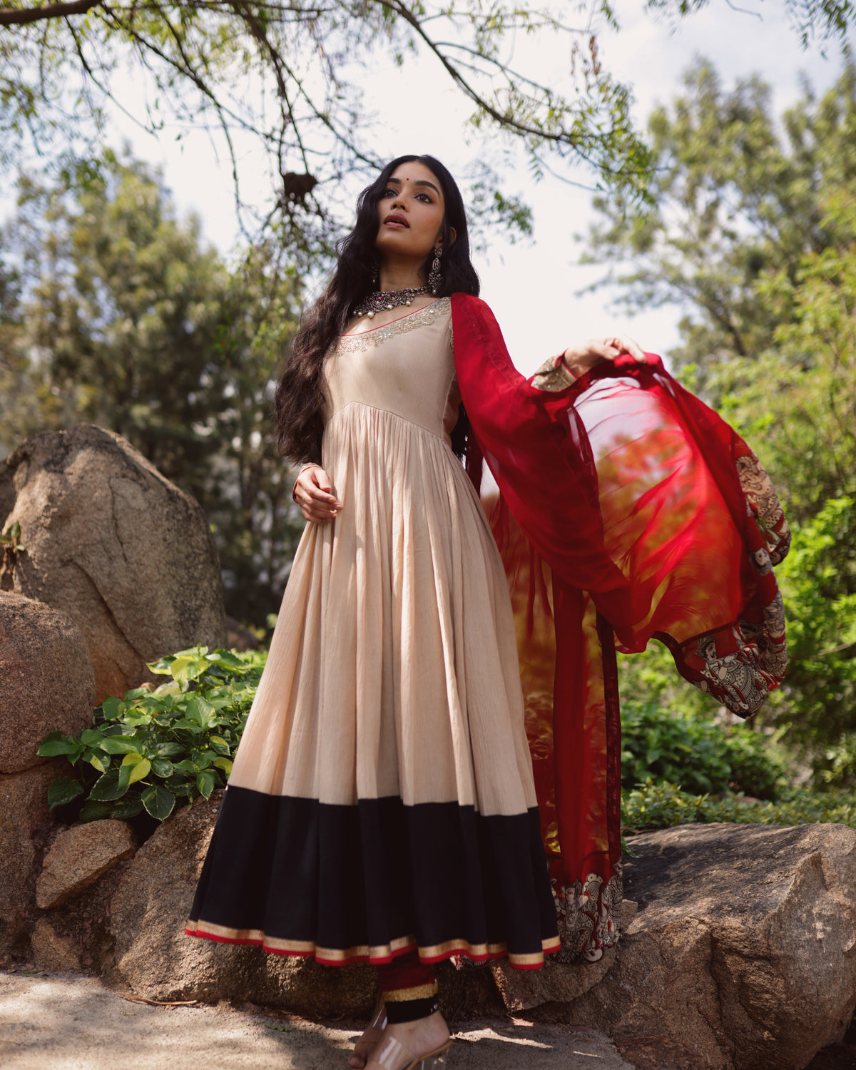 Chamki Anarkali Set