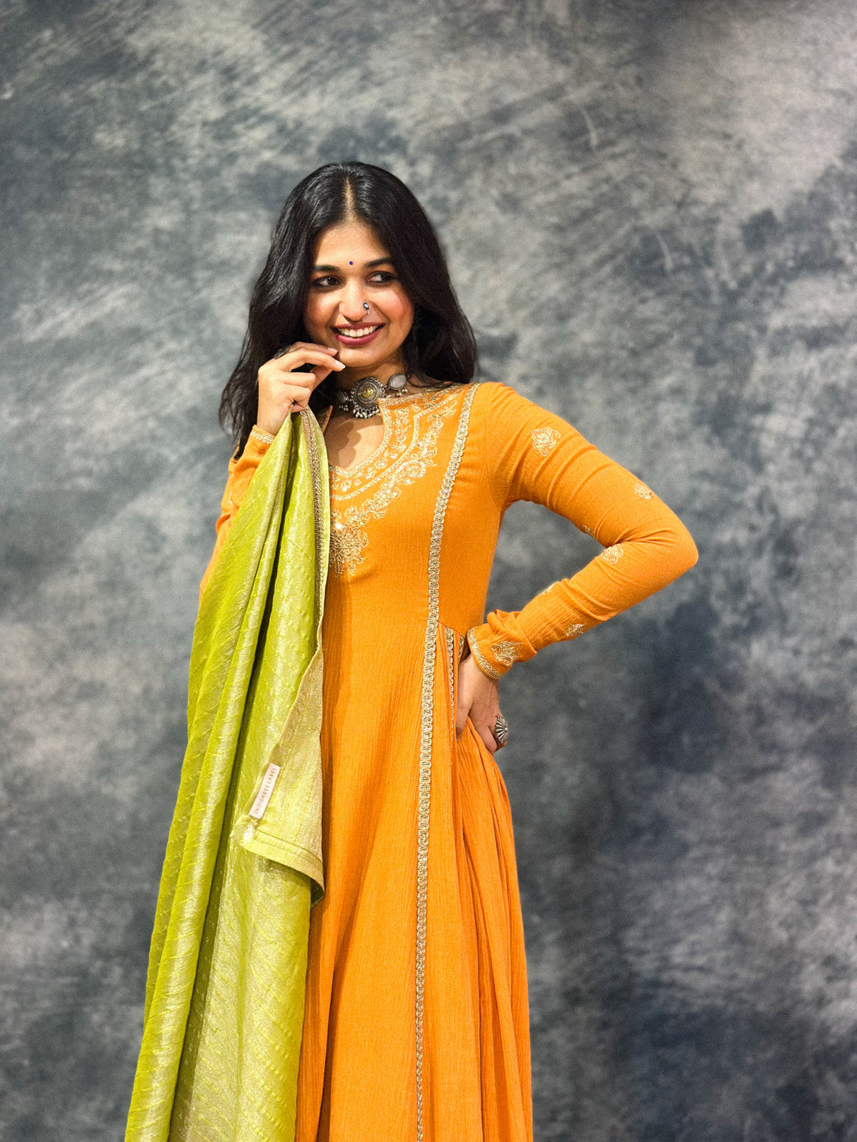 Rust Kali Anarkali