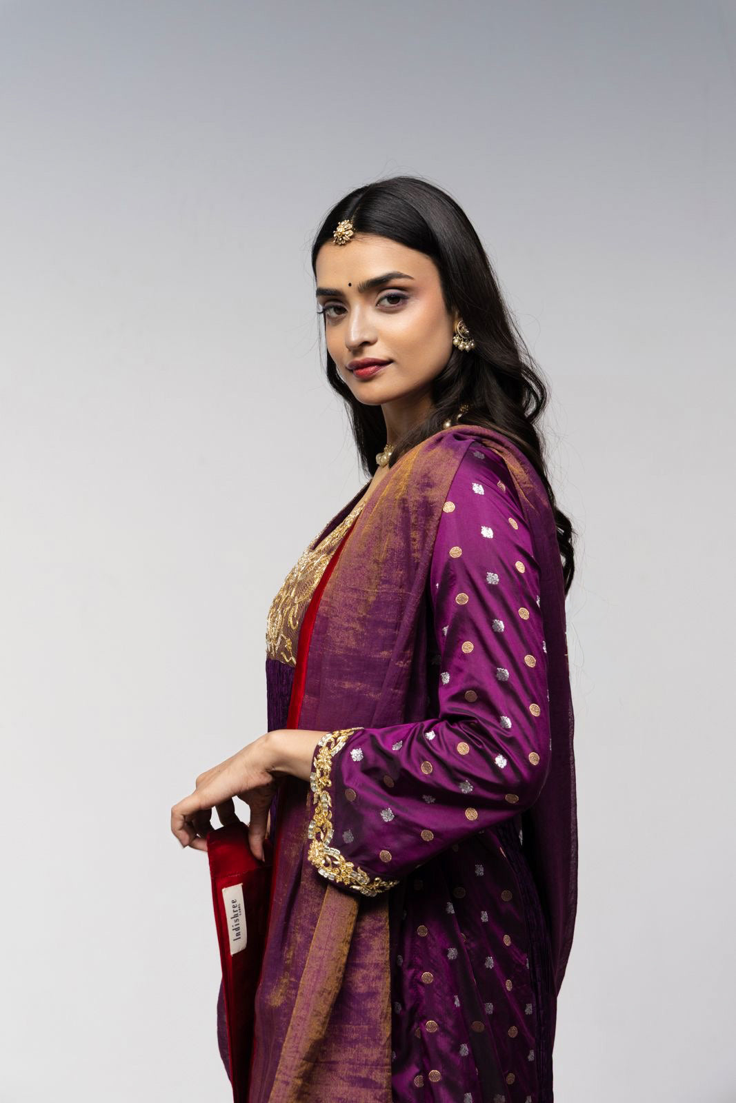 Roots Purple Semi Flare Set