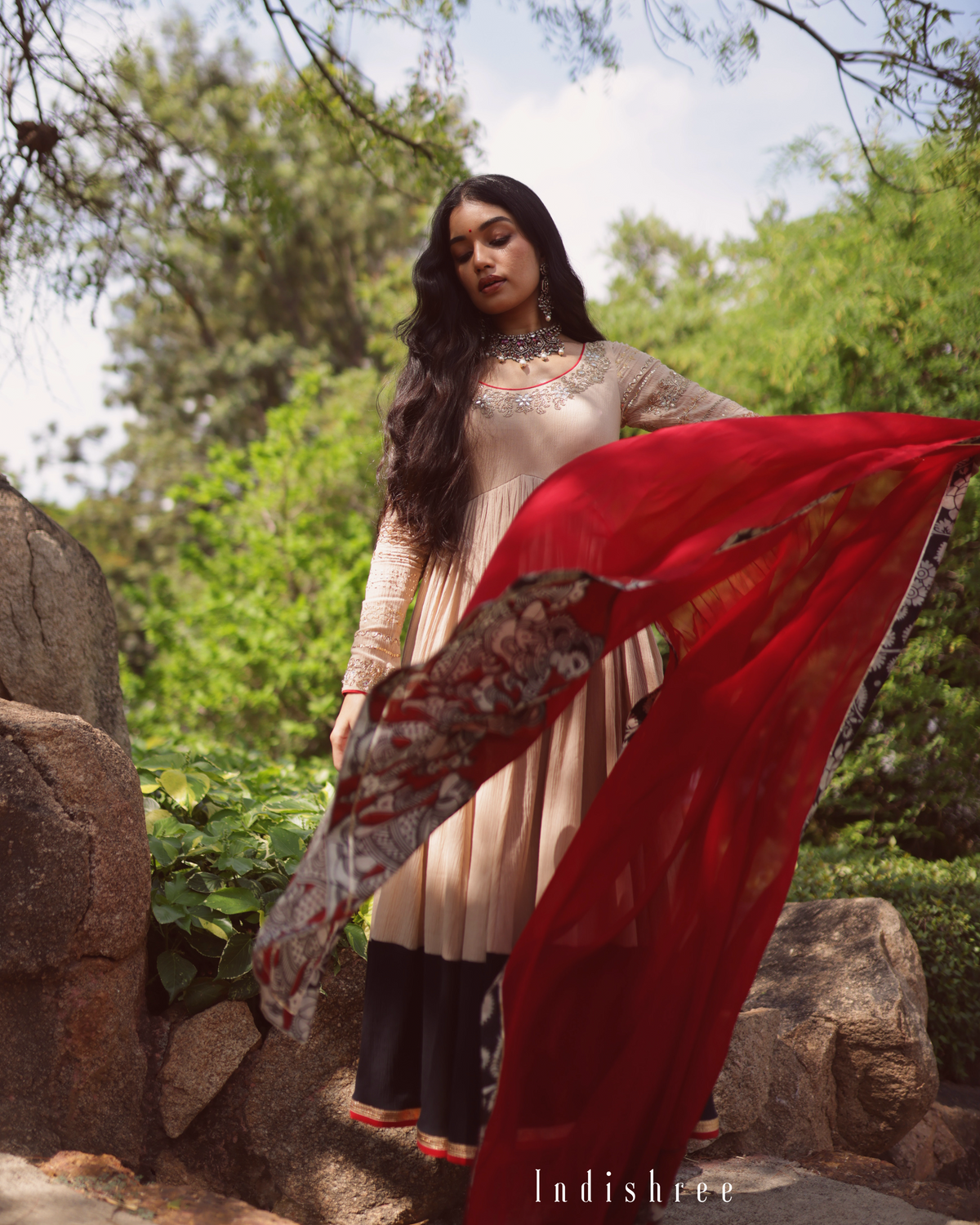 Chamki Anarkali Set