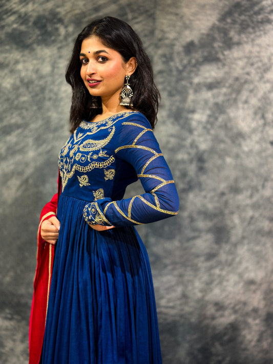 Neelambari Anarkali Set