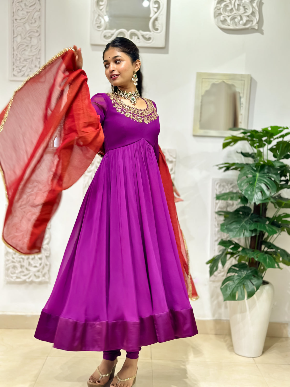 Kaya Cuff detailed Anarkali