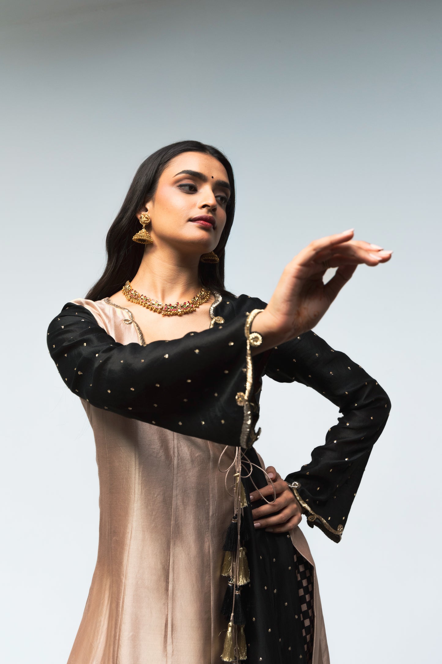 Roots Chaturanga/Chess themed Anarkali Set