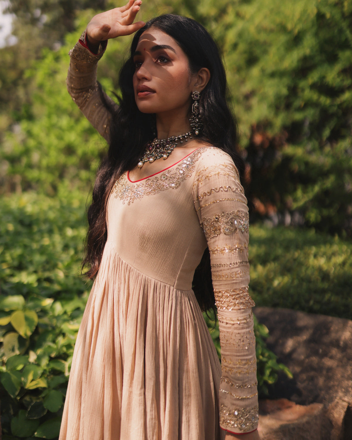 Chamki Anarkali Set