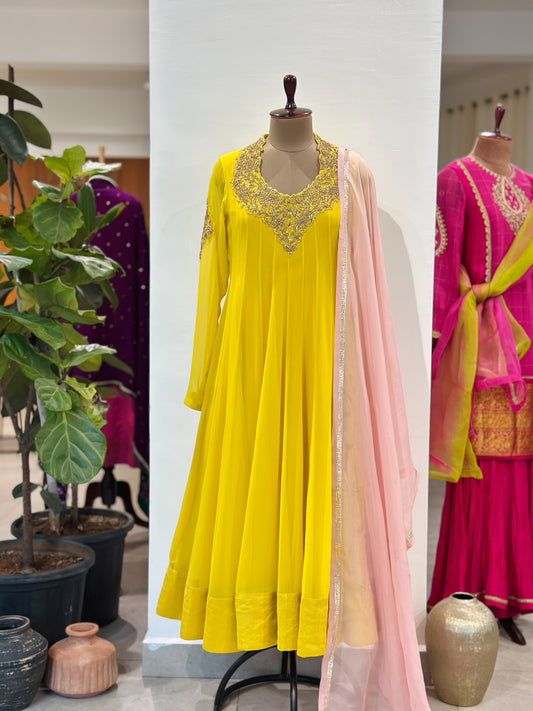 Kaya Haaram Neckline Anarkali