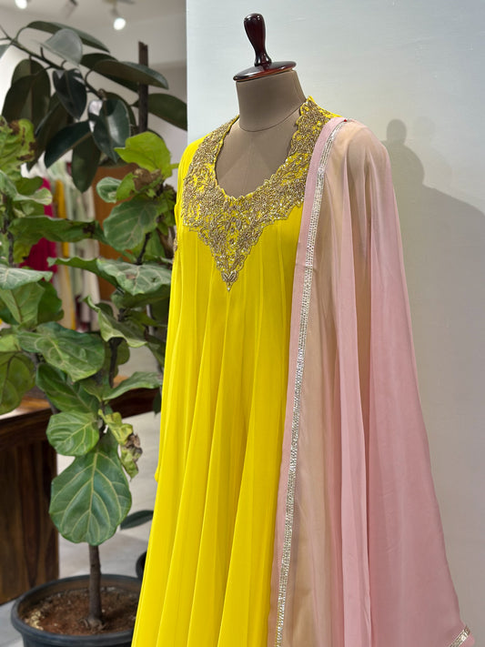 Kaya Haaram Neckline Anarkali