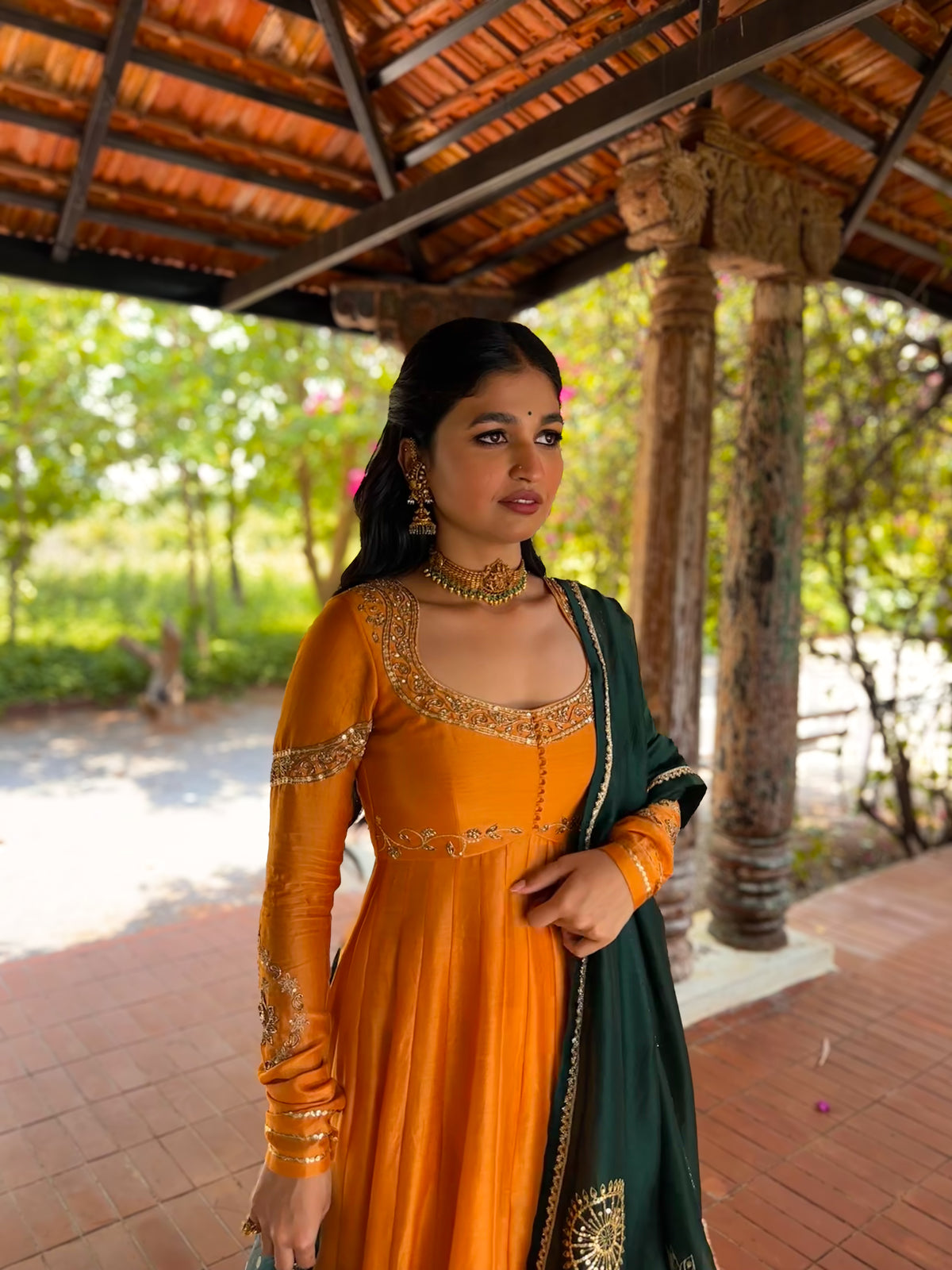 Morni Signature Armlet Style Anarkali Set