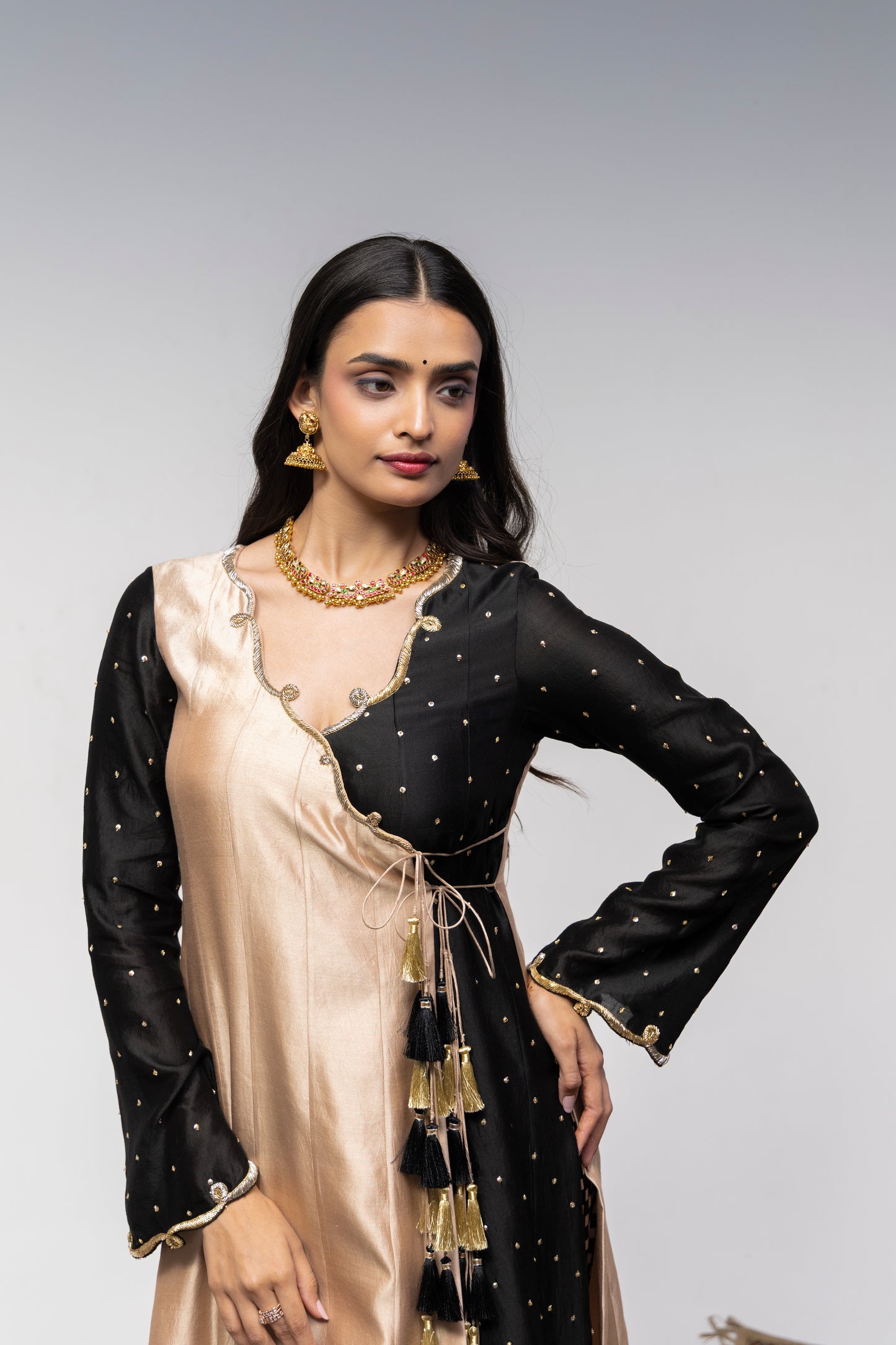 Roots Chaturanga/Chess themed Anarkali Set