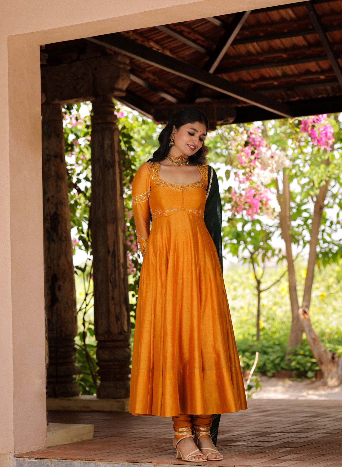 Morni Signature Armlet Style Anarkali Set