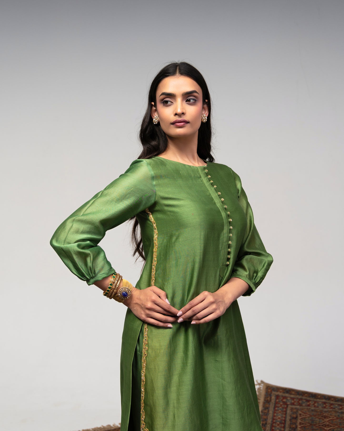 Roots Kalamkari detailed Farsi Shalwar Set