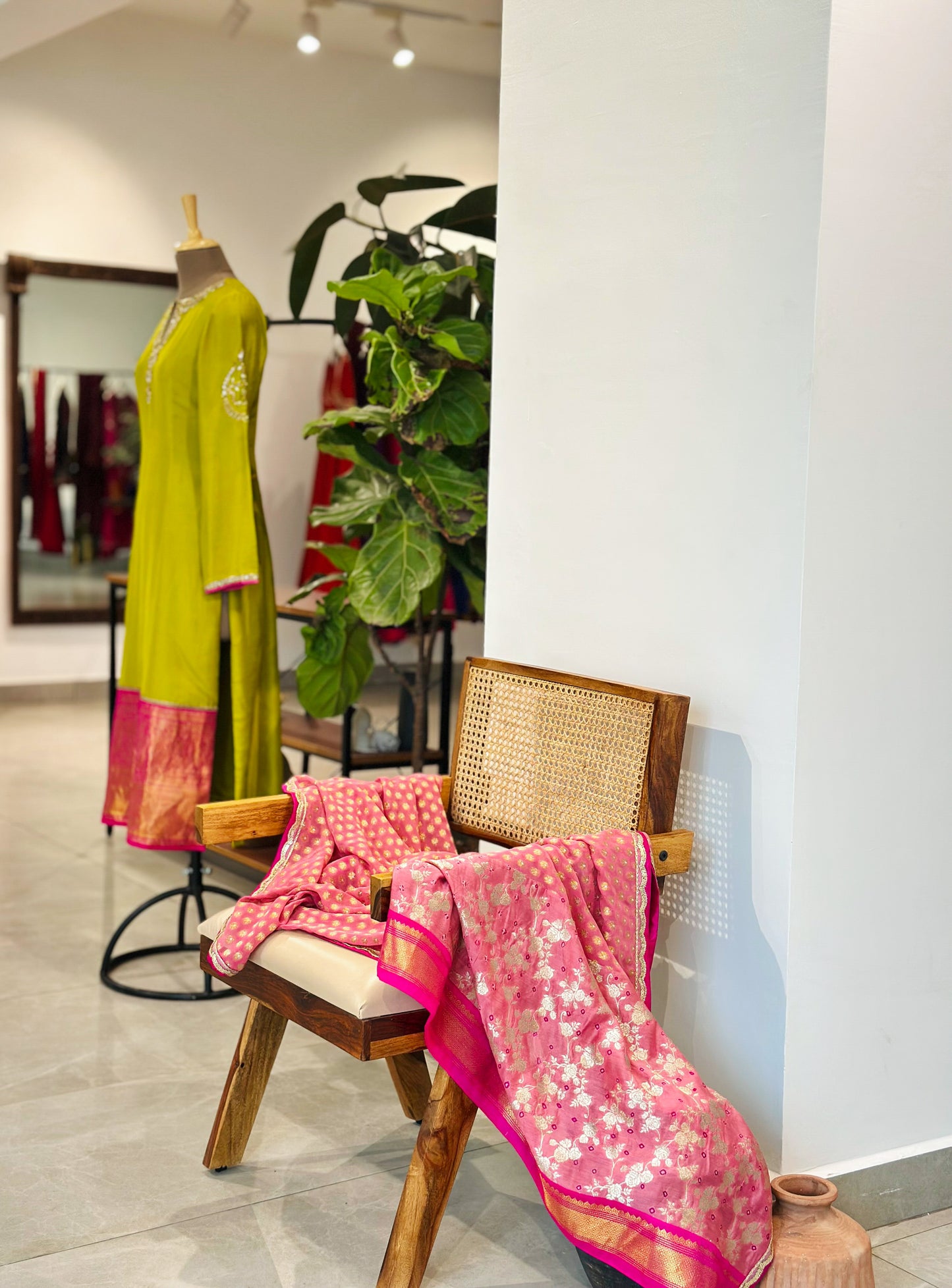 Kanchi suit with Bandhani