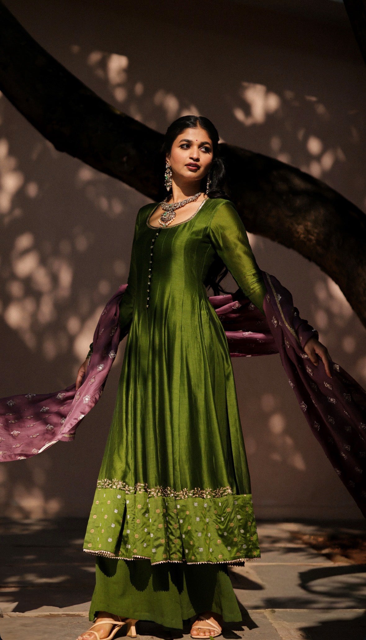 Morni Slit Pattern Anarkali