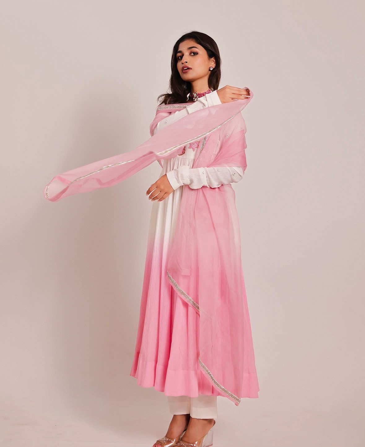 Nargis Dual Shade Anarkali Set