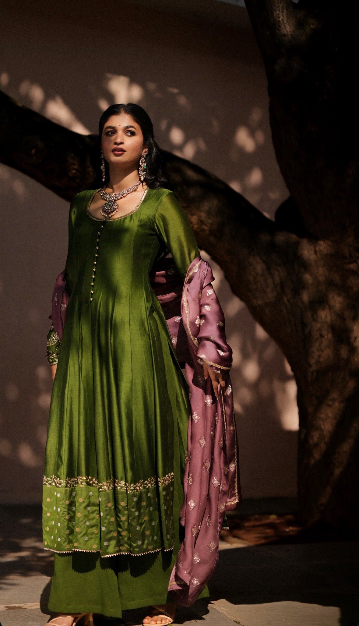Morni Slit Pattern Anarkali