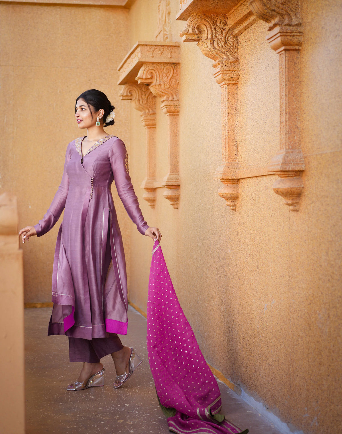 Chitrakatha Suit with statement dupatta