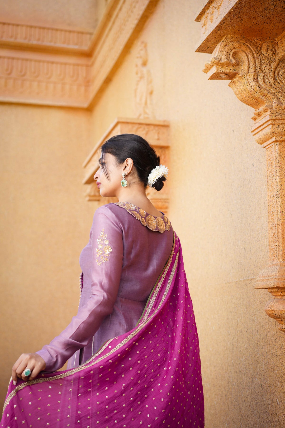 Chitrakatha Suit with statement dupatta