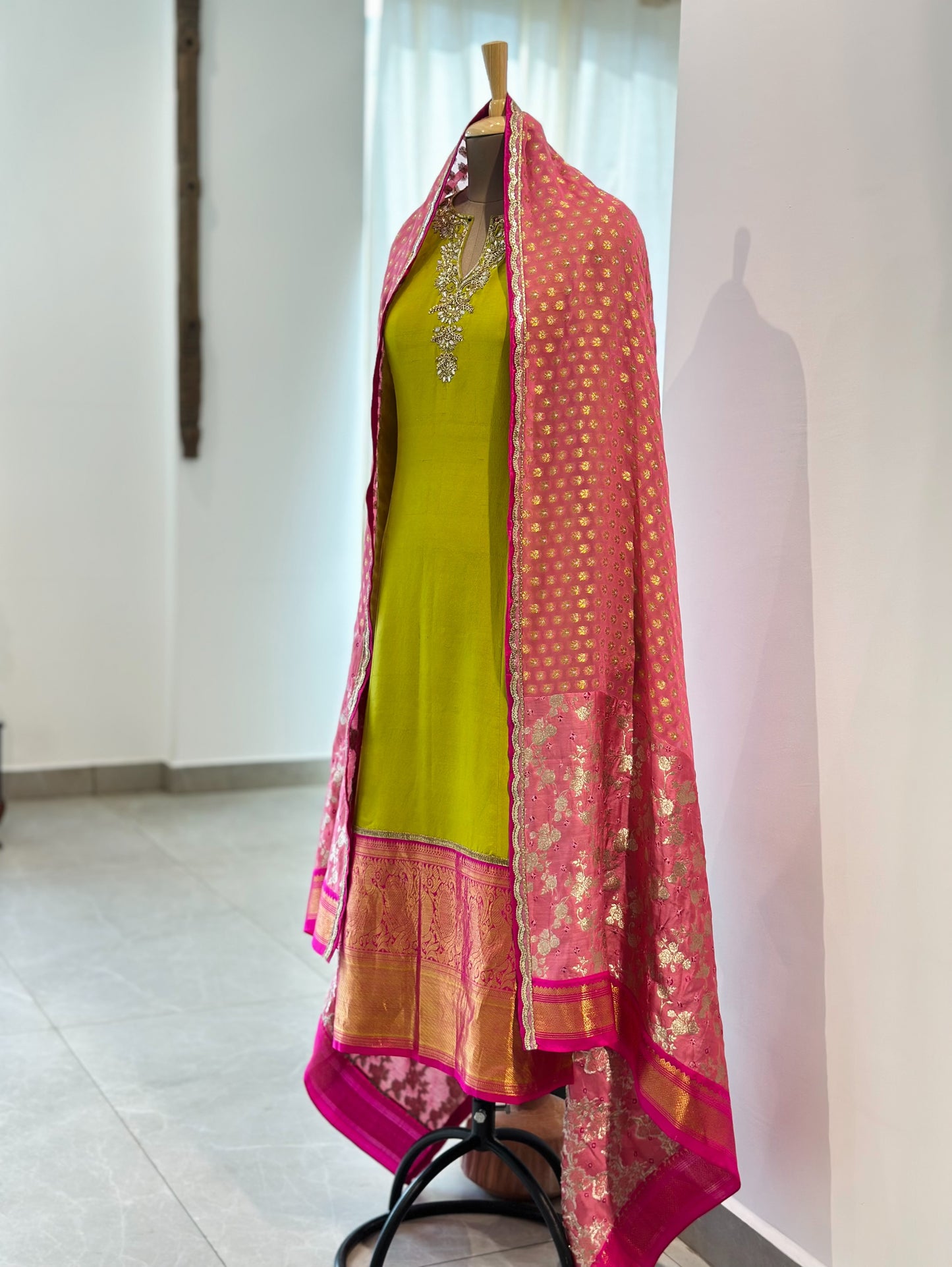 Kanchi suit with Bandhani